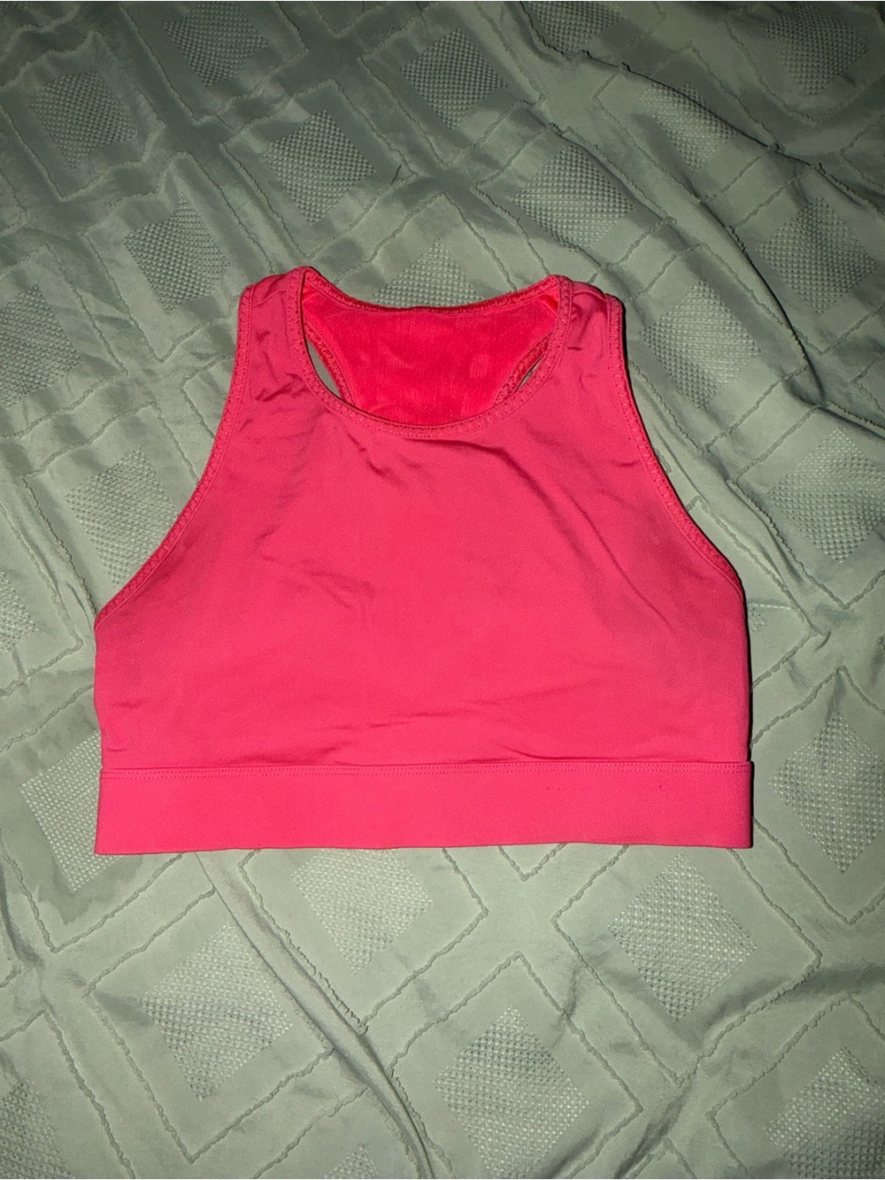 Fabletics Hot Pink High-Neck Sports Bra